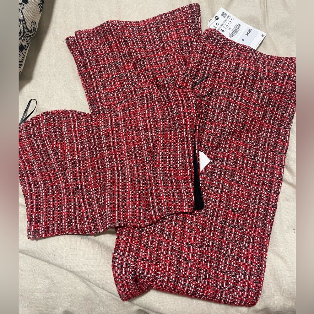 Red two piece set - brand new from Zara